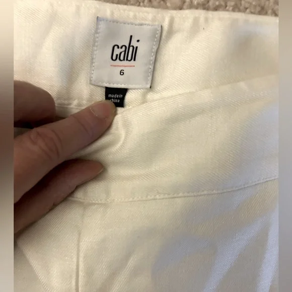 Cabi White Linen Trousers - Picture 4 of 7